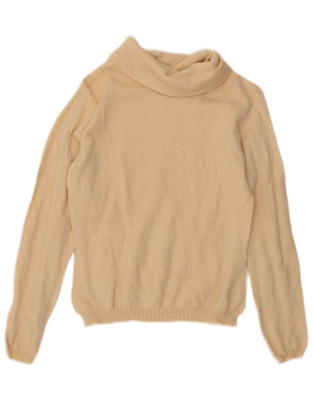 Maglione corto da donna Gran Sasso con collo alto UK 10 piccolo Beige
