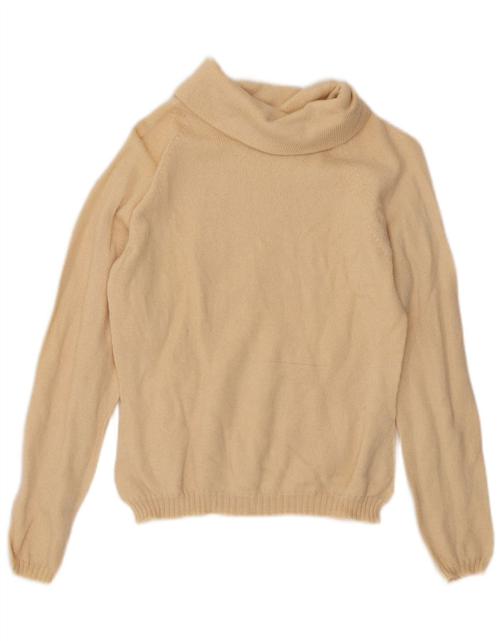 Maglione corto da donna Gran Sasso con collo alto UK 10 piccolo Beige