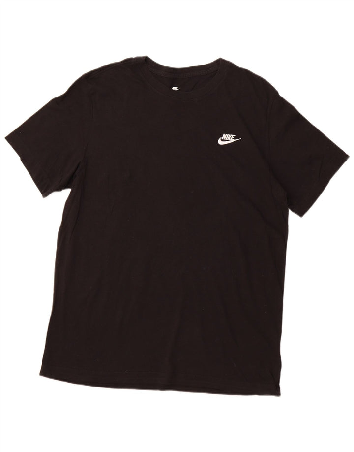 T-shirt da uomo NIKE Top grande in cotone nero