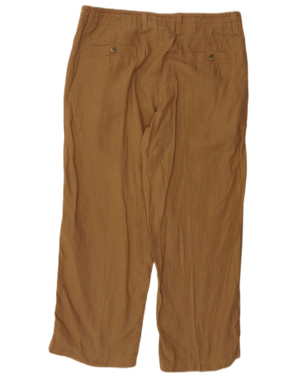 Pantaloni chino dritti Marks & Spencer da uomo blu Harbour W36 L26 marroni