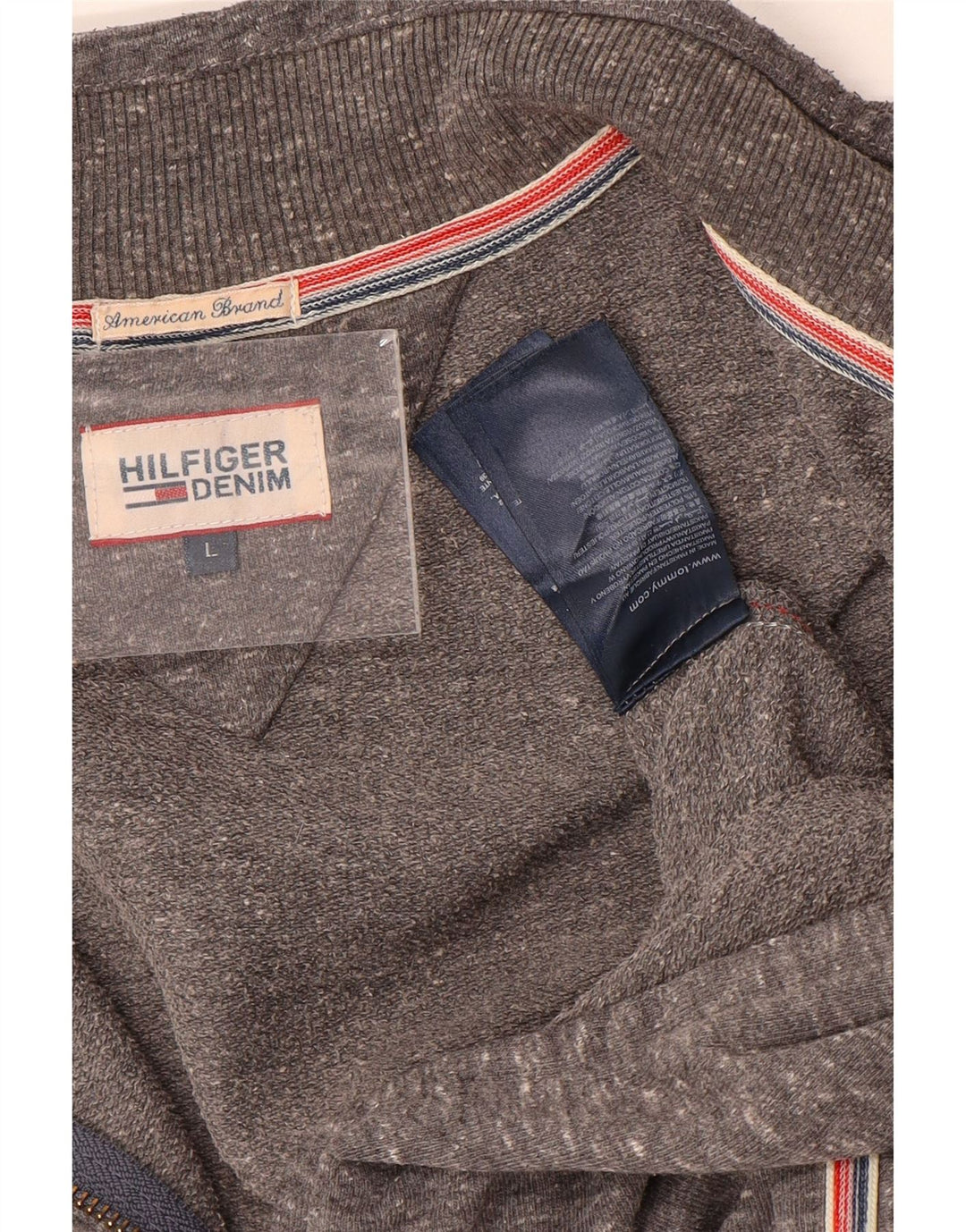 Giacca da tuta da donna Tommy Hilfiger UK 16 Large Grey Flecked