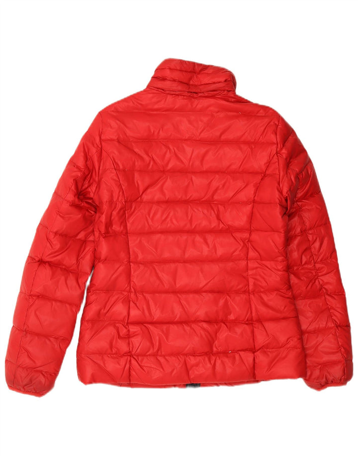 Giacca imbottita con cappuccio da donna Best Company UK 14 nylon rosso medio