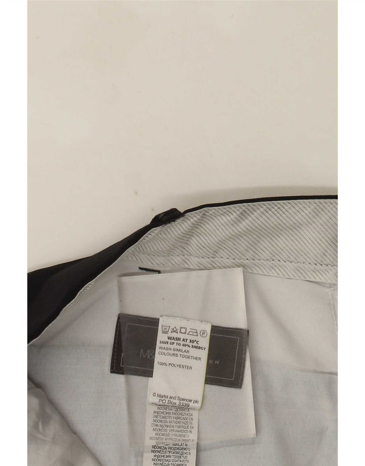 Pantaloni da abito dritti Regular Fit Marks & Spencer da uomo W40 L33 Blu Navy