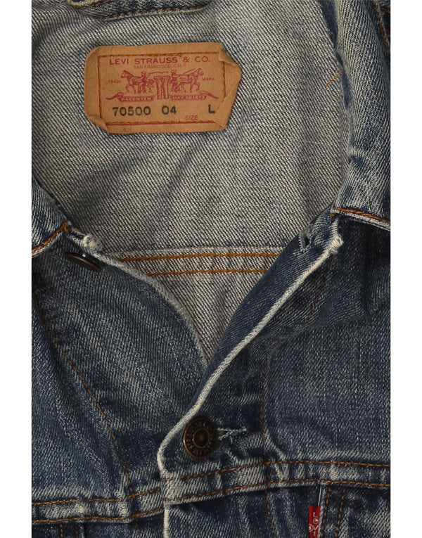 Giacca di jeans da donna Levi's UK 14 grande cotone blu