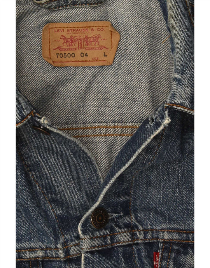 Giacca di jeans da donna Levi's UK 14 grande cotone blu