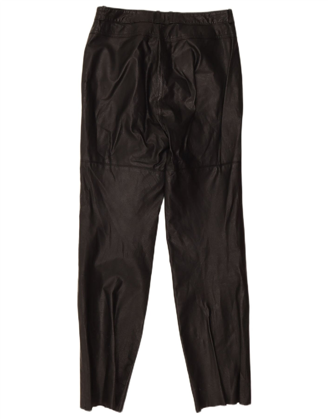 Pantaloni slim in pelle da donna Golden Leaf W26 L28 neri