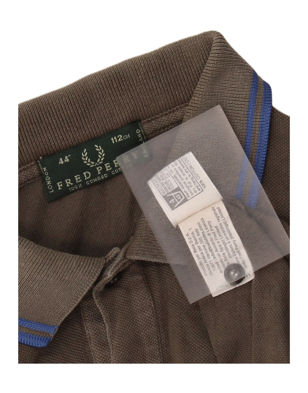 Polo da uomo FRED PERRY in cotone grigio medio