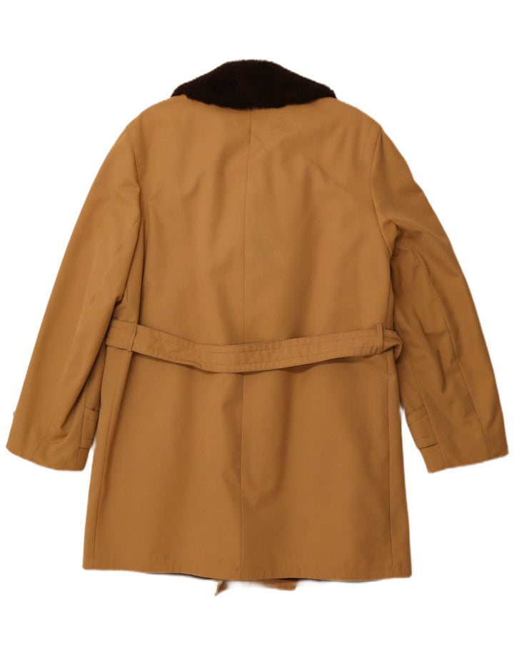 Cappotto doppiopetto Sherpa da uomo DIOLEN UK 38 sintetico marrone medio
