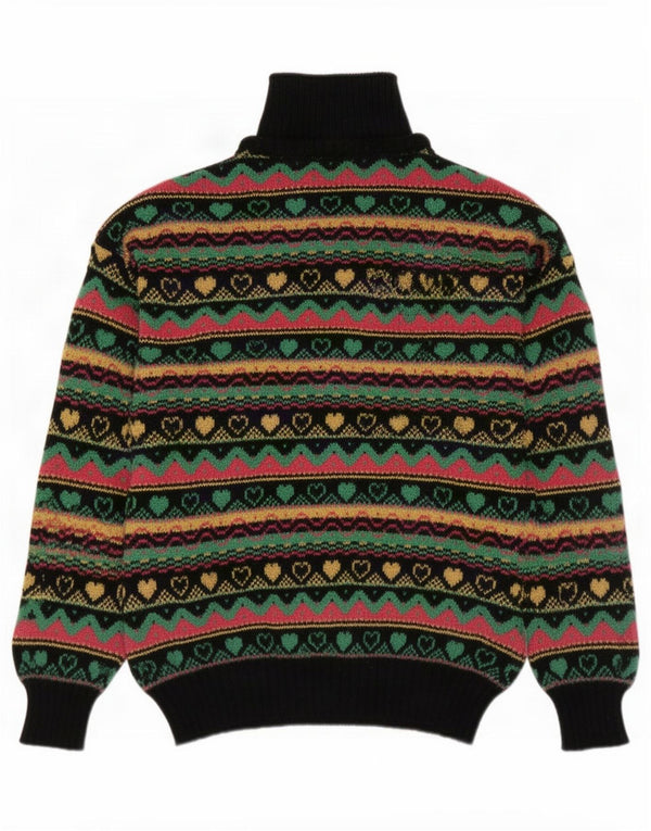 Maglione da donna a collo alto Benetton IT 46 grande multicolore
