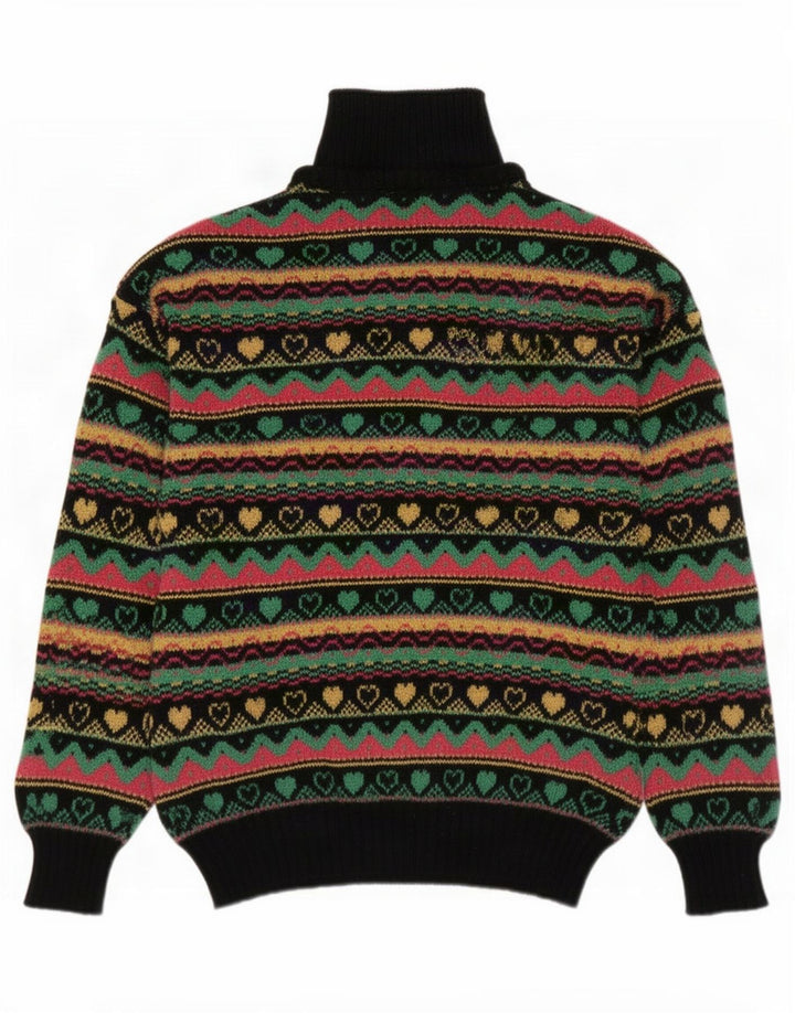 Maglione da donna a collo alto Benetton IT 46 grande multicolore