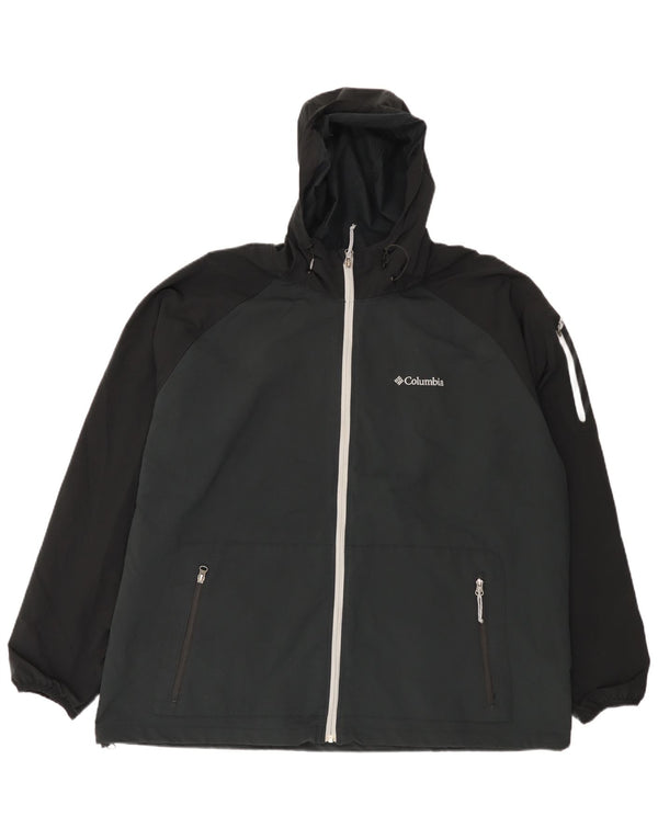 Giacca da tuta da uomo con cappuccio Columbia 2XL Poliestere color block nero