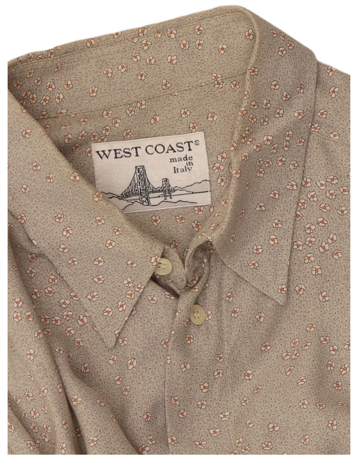 Camicia da uomo WEST COAST grande grigio floreale