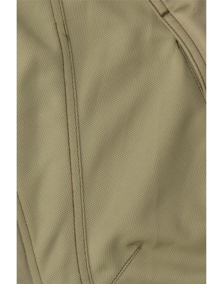 DIADORA Mens Tracksuit Top Jacket UK 40 Medium Khaki Colourblock Polyester