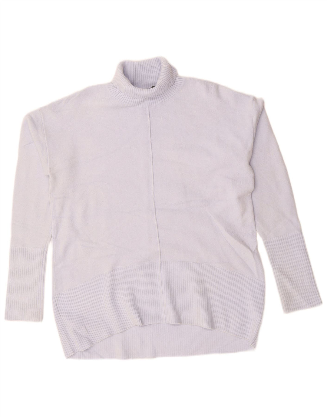 FRENCH CONNECTION Maglione maglione da donna con collo alto UK 10 piccolo viola