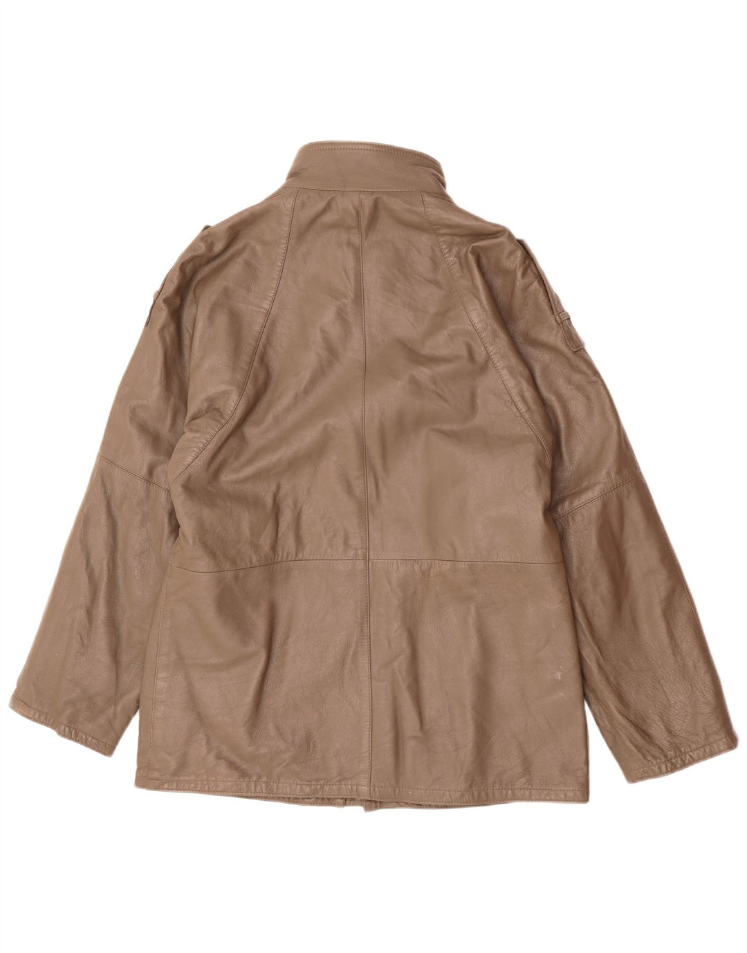 Giacca in pelle militare vintage da uomo UK 38 Marrone medio