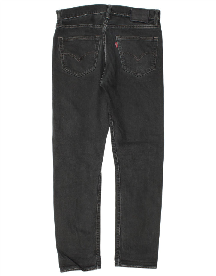 LEVI'S Jeans dritti da uomo 522 W30 L28 cotone nero