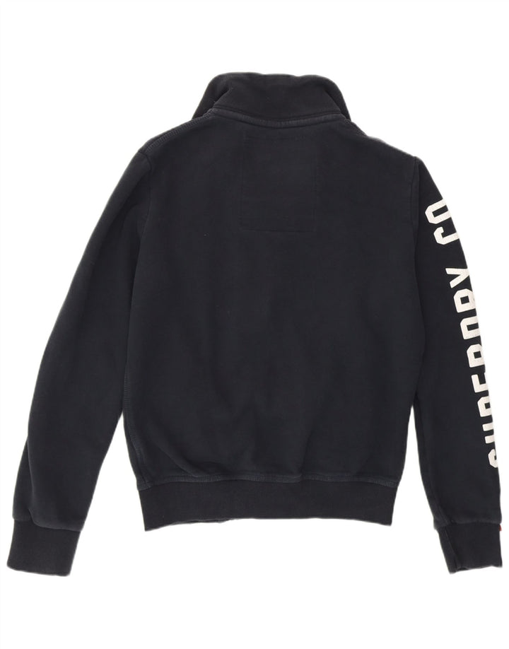 Felpa grafica da uomo SUPERDRY, piccola, in cotone blu navy