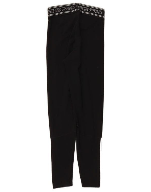 Leggings grafici NIKE da donna Dri Fit UK 4 XS poliestere nero