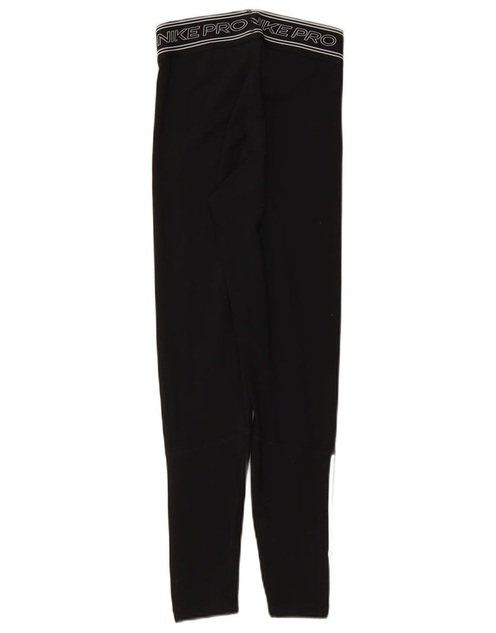 Leggings grafici NIKE da donna Dri Fit UK 4 XS poliestere nero