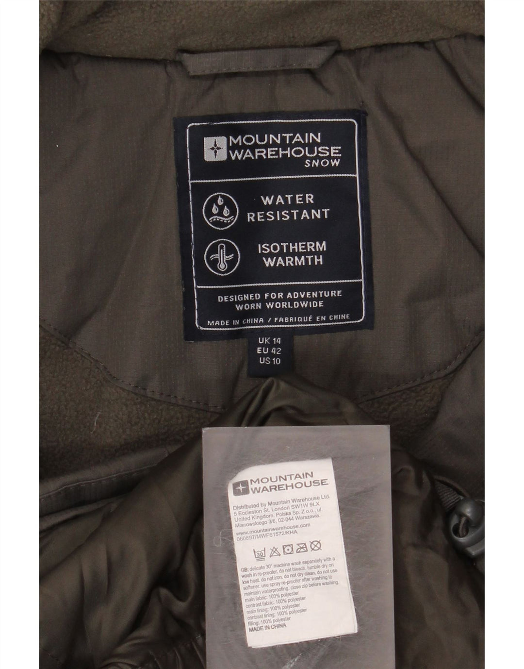 Giacca a vento da donna Mountain Warehouse UK 14 Large color kaki