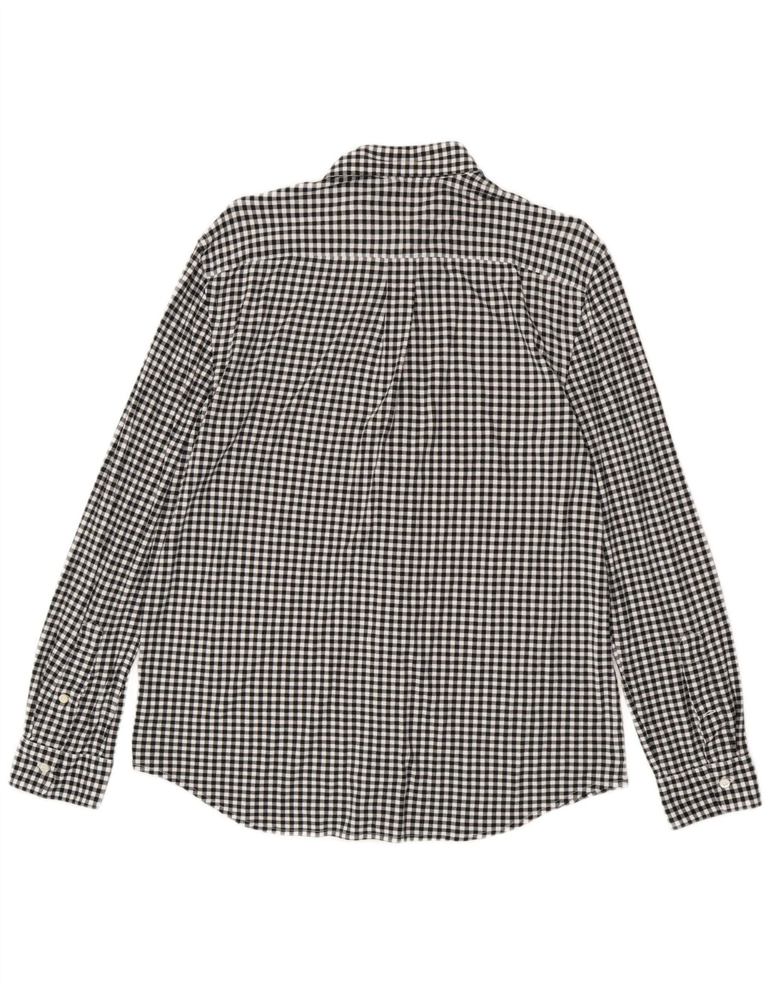 Camicia in flanella da uomo Ralph Lauren grande cotone a quadretti nero