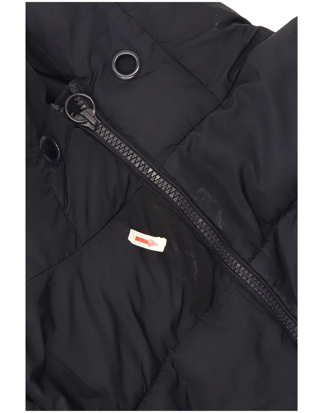 Giacca imbottita con cappuccio corta oversize da donna Zara UK 10 piccola blu navy