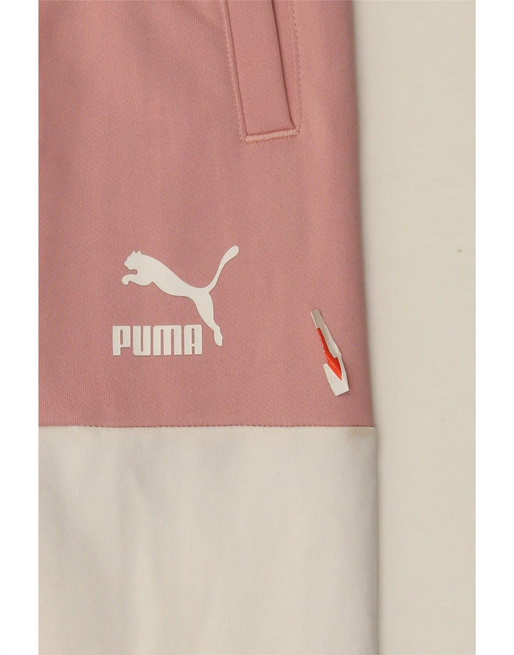 Pantaloni da tuta da donna Puma Joggers UK 14 Medium Pink Colourblock