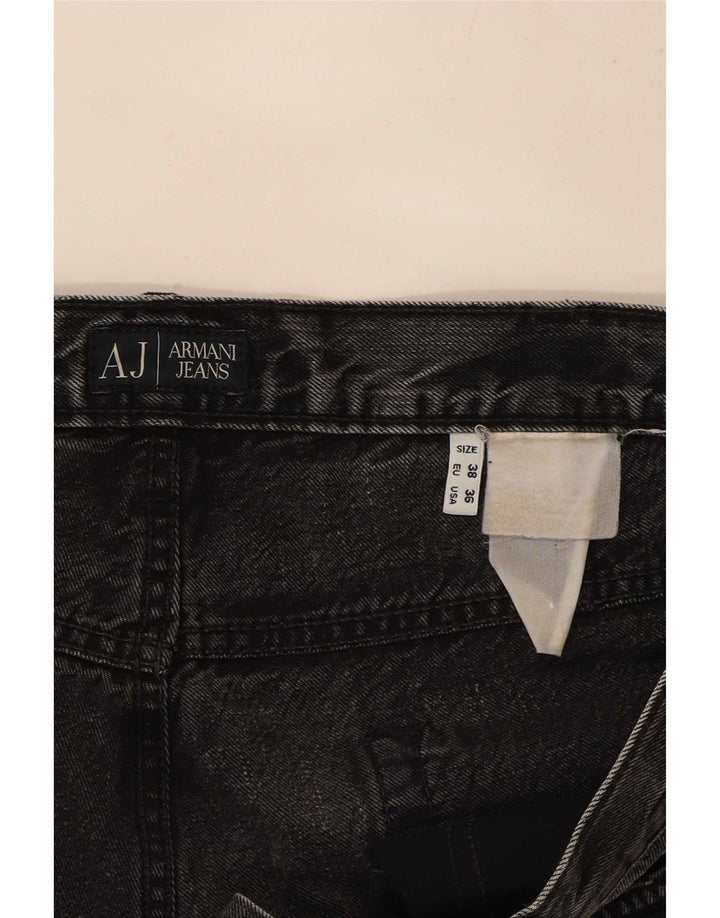 Jeans dritti da donna Armani W38 L32 Grigi