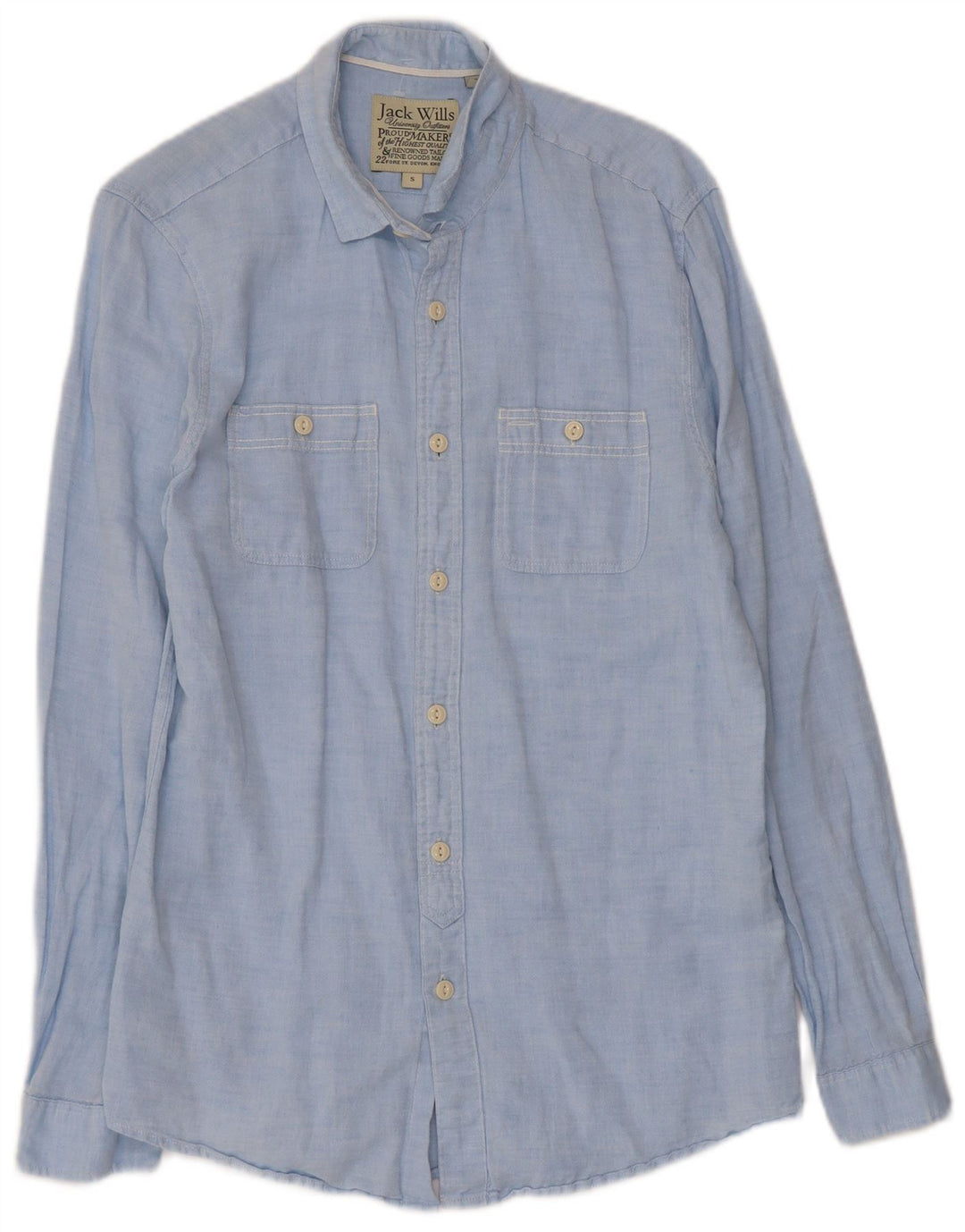 Camicia da uomo Jack Wills piccola in lino blu