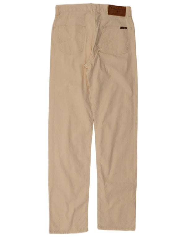 Pantaloni casual dritti da uomo Marlboro Classics W32 L36 in cotone beige