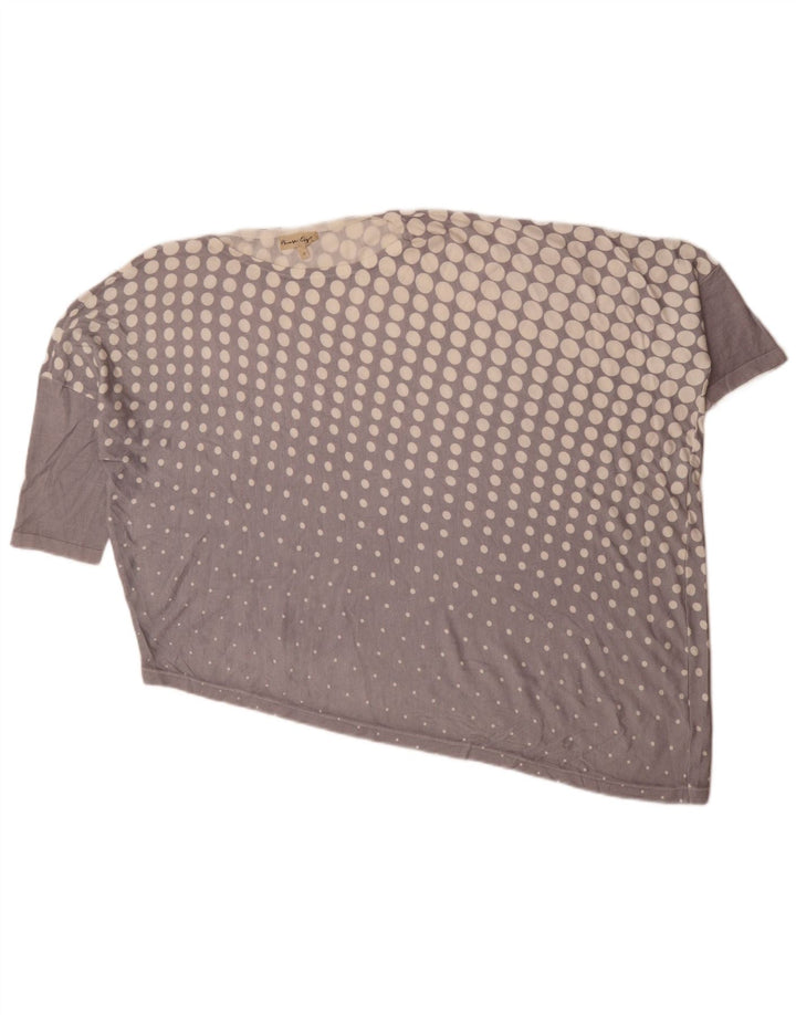 Camicetta asimmetrica da donna Phase Eight Top UK 14 Viola medio maculato