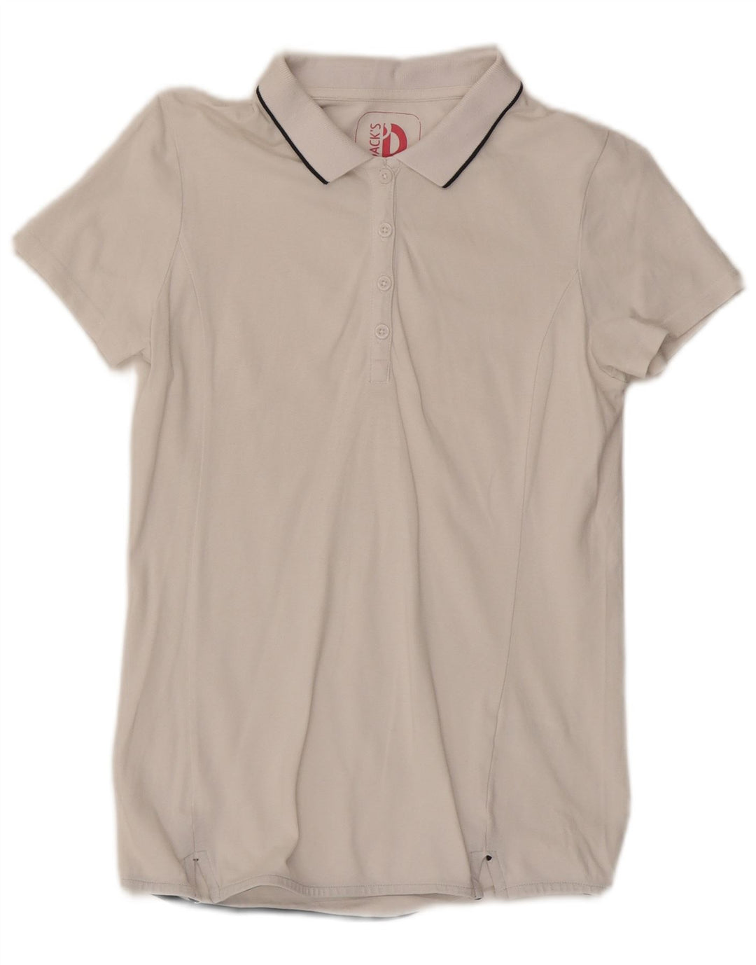 Polo da donna Dack's UK 12 cotone bianco medio