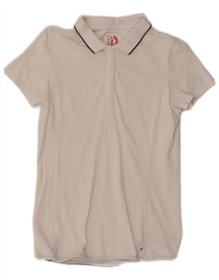 Polo da donna Dack's UK 12 cotone bianco medio