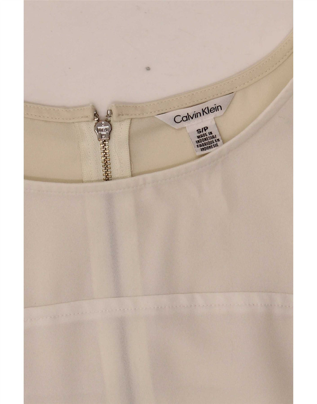 Abito a trapezio da donna Calvin Klein UK 10 Small White Colourblock