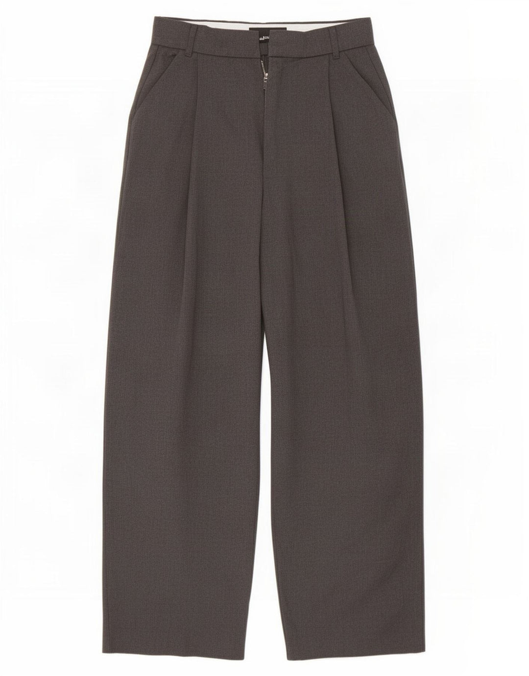 Pantaloni chino larghi da donna Zara medi W28 L29 poliestere grigio