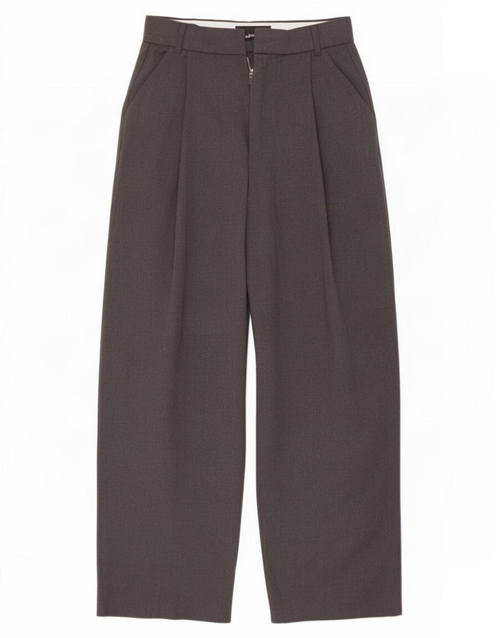 Pantaloni chino larghi da donna Zara medi W28 L29 poliestere grigio