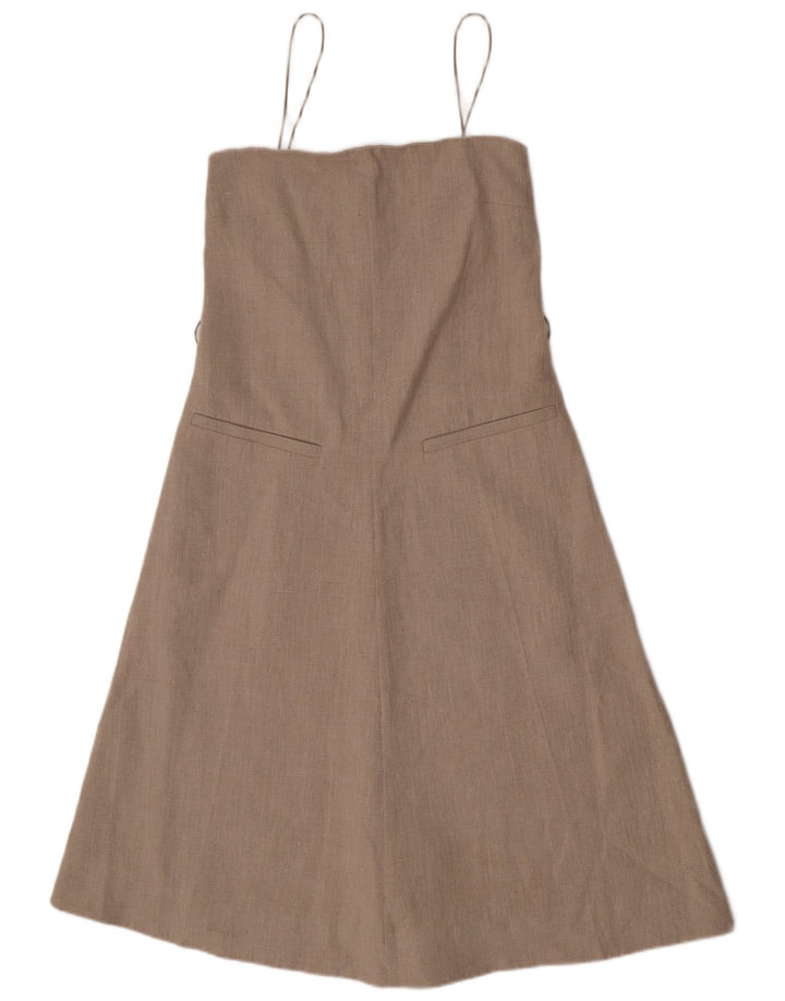 Abito sottoveste asimmetrico da donna Cos EU 36 piccolo lino beige