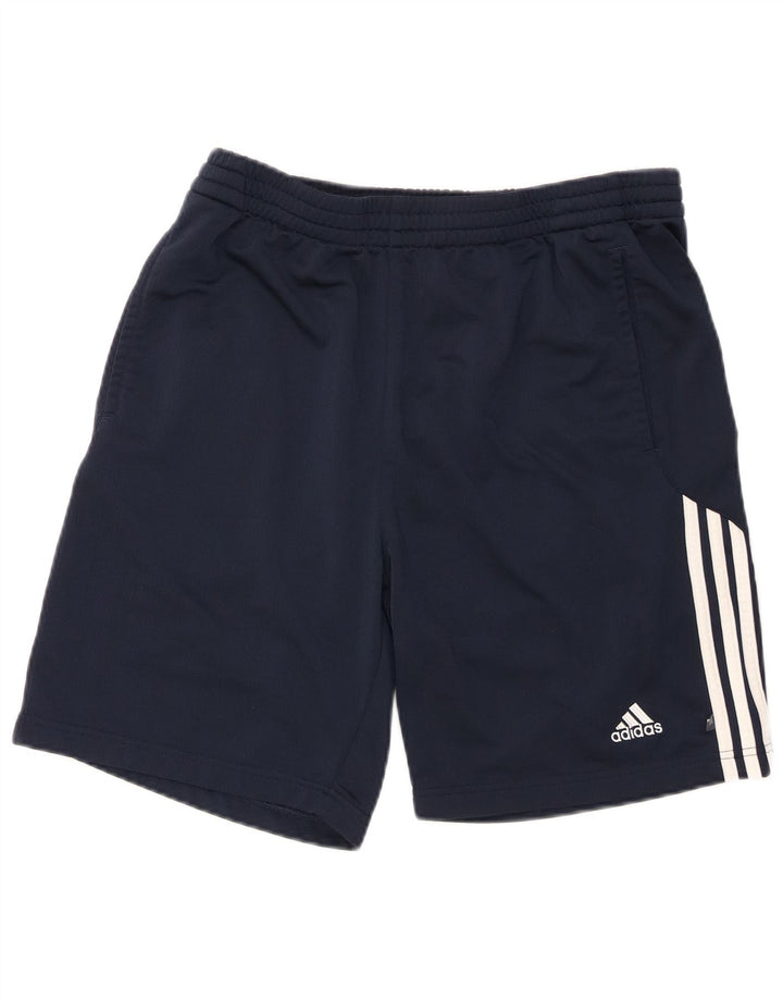 Pantaloncini sportivi da uomo Adidas XL blu navy in poliestere