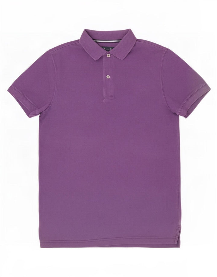 Polo da uomo Massimo Dutti viola medio