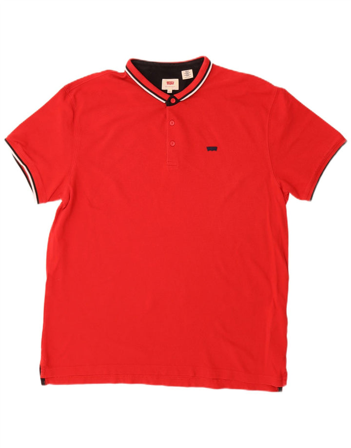 Polo Levi's da uomo 2XL in cotone rosso