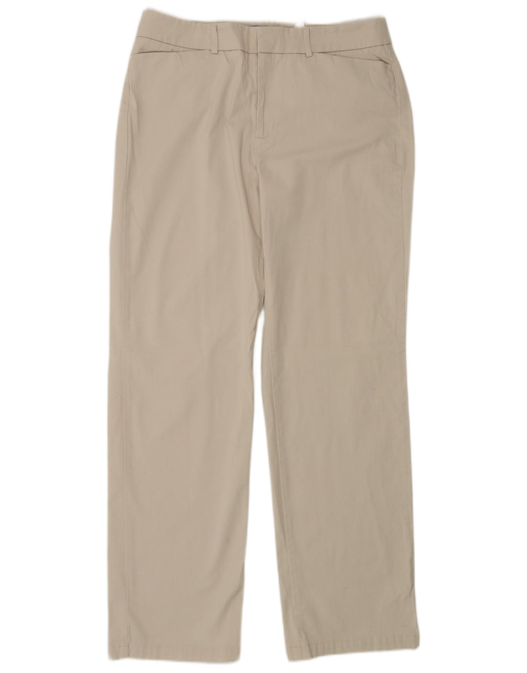 DOCKERS Pantaloni casual dritti da donna US 12 Large W30 L30 Cotone beige