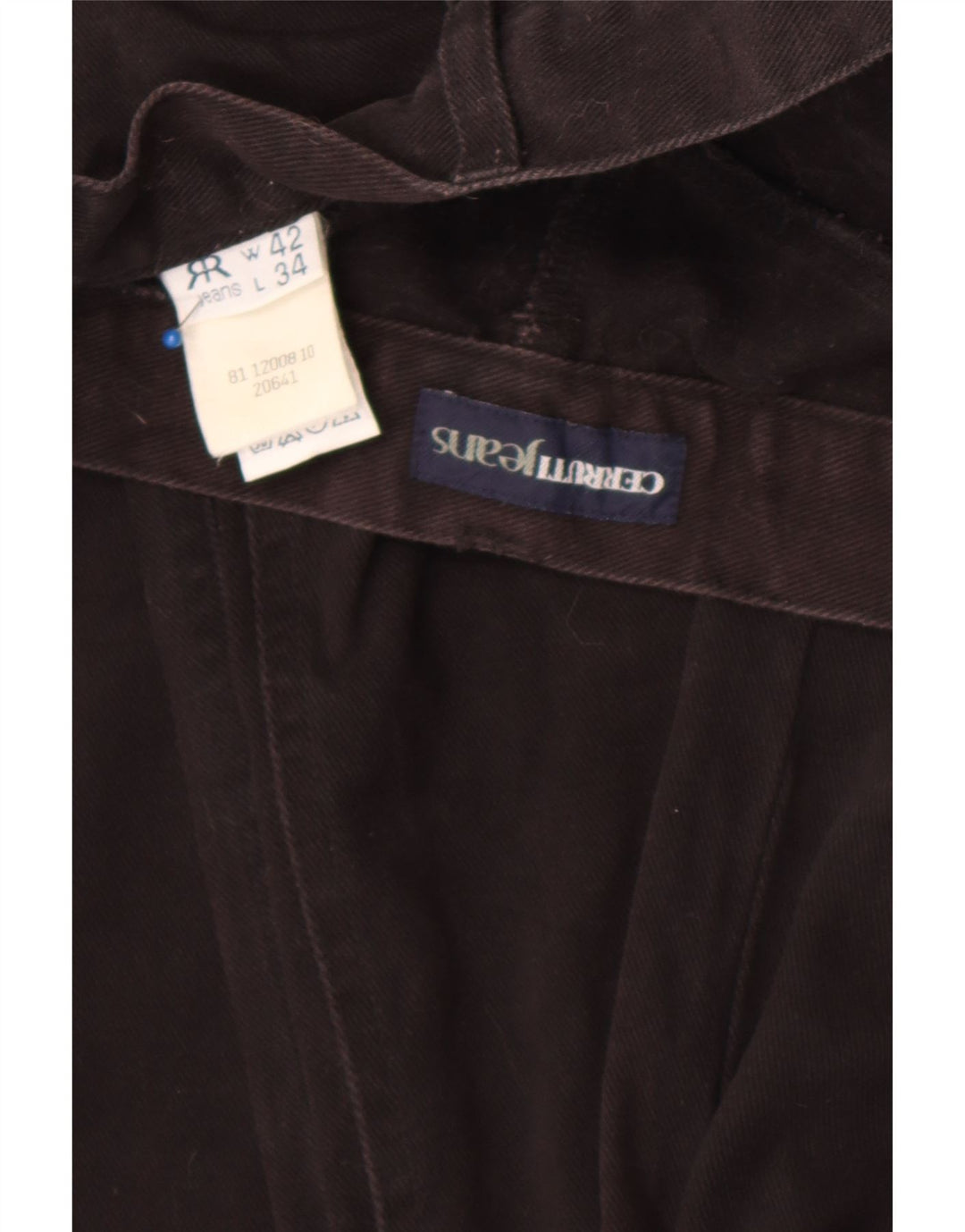 Jeans dritti da uomo Cerruti W42 L34 cotone nero