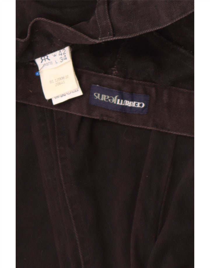 Jeans dritti da uomo Cerruti W42 L34 cotone nero