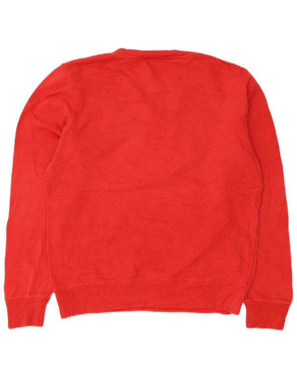 Felpa grafica da uomo Champion Felpa piccola in cotone rosso