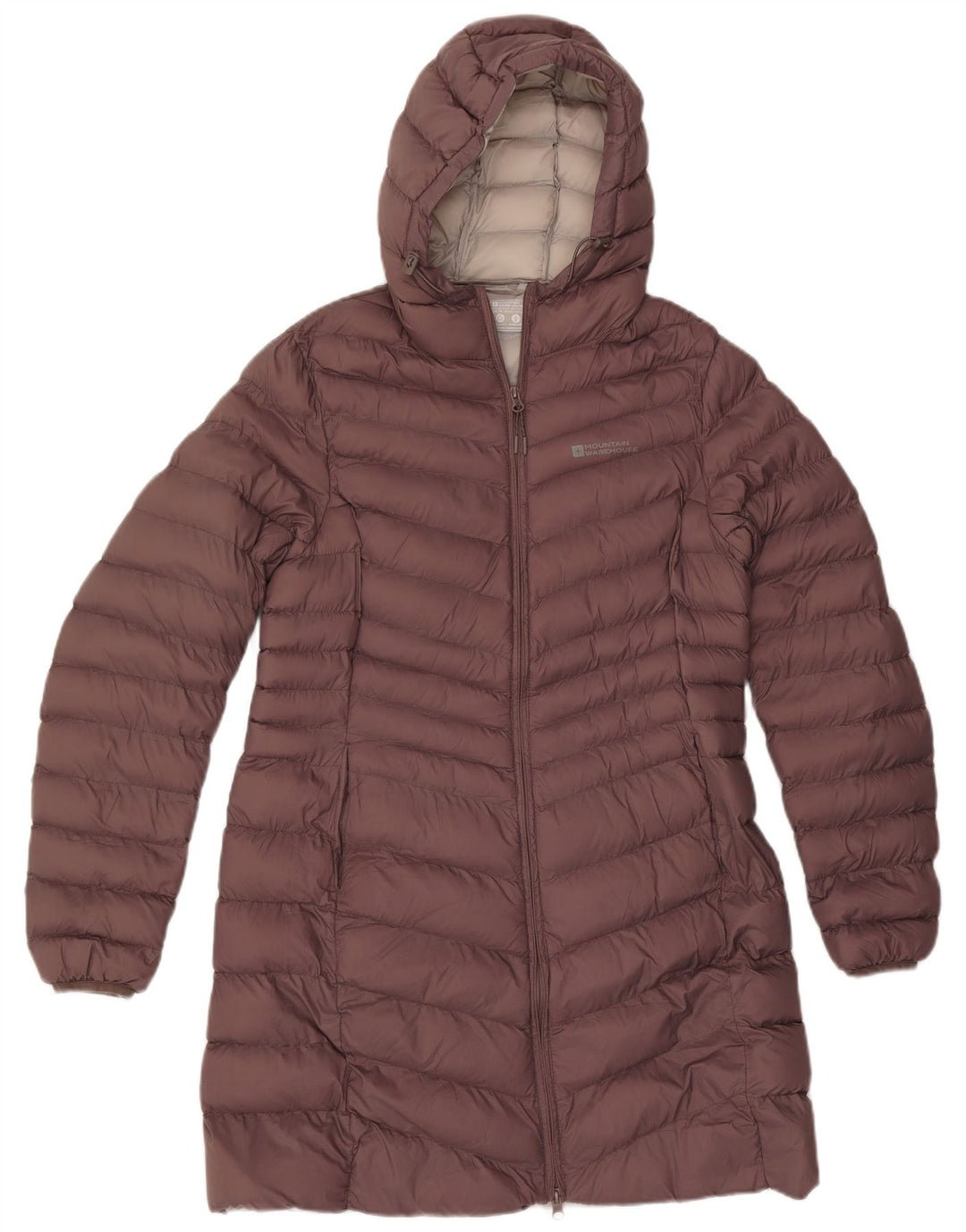Cappotto imbottito con cappuccio da donna Mountain Warehouse UK 14 Poliammide marrone medio