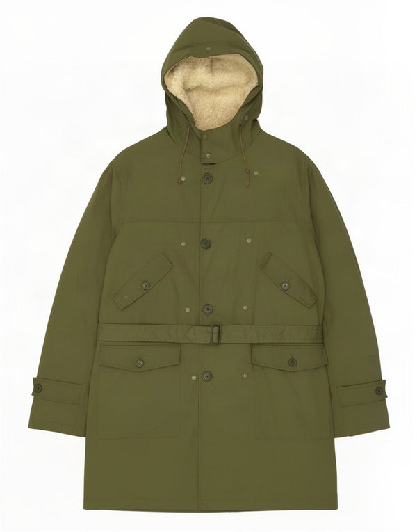 Giacca parka Sherpa da uomo con cappuccio Rifle UK 38 Acrilico kaki medio