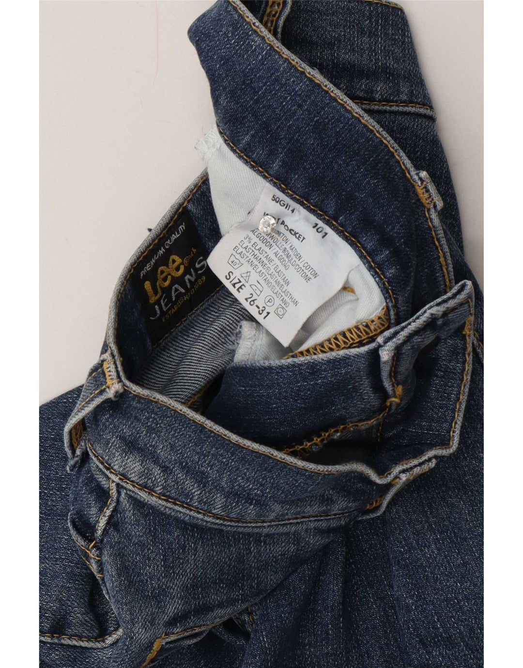 Jeans Bootcut da donna Lee W26 L31 cotone blu