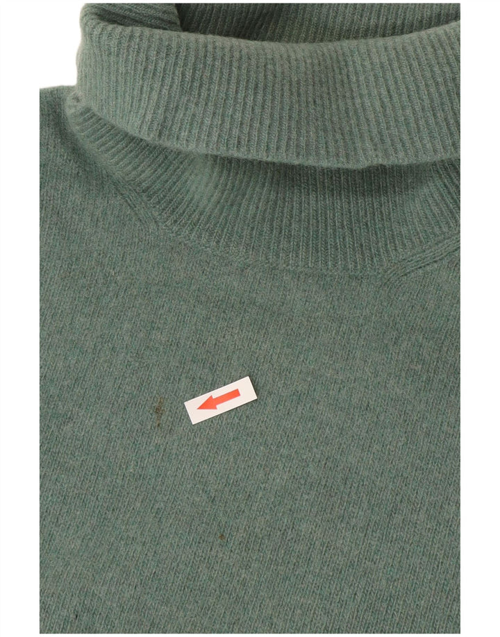 Maglione Trussardi Uomo Dolcevita in Lana Verde Medio