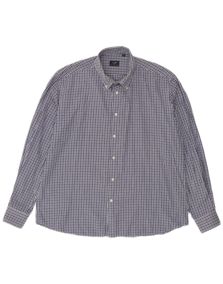 Camicia da uomo Lotto Taglia 45/46 2XL Blu a quadretti