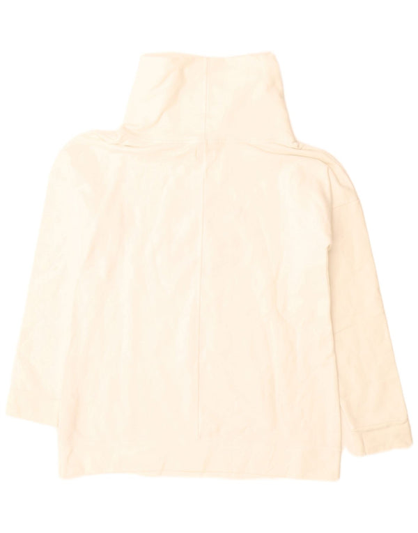 Felpa grafica da donna Converse Jumper UK 16 Large White Cotton